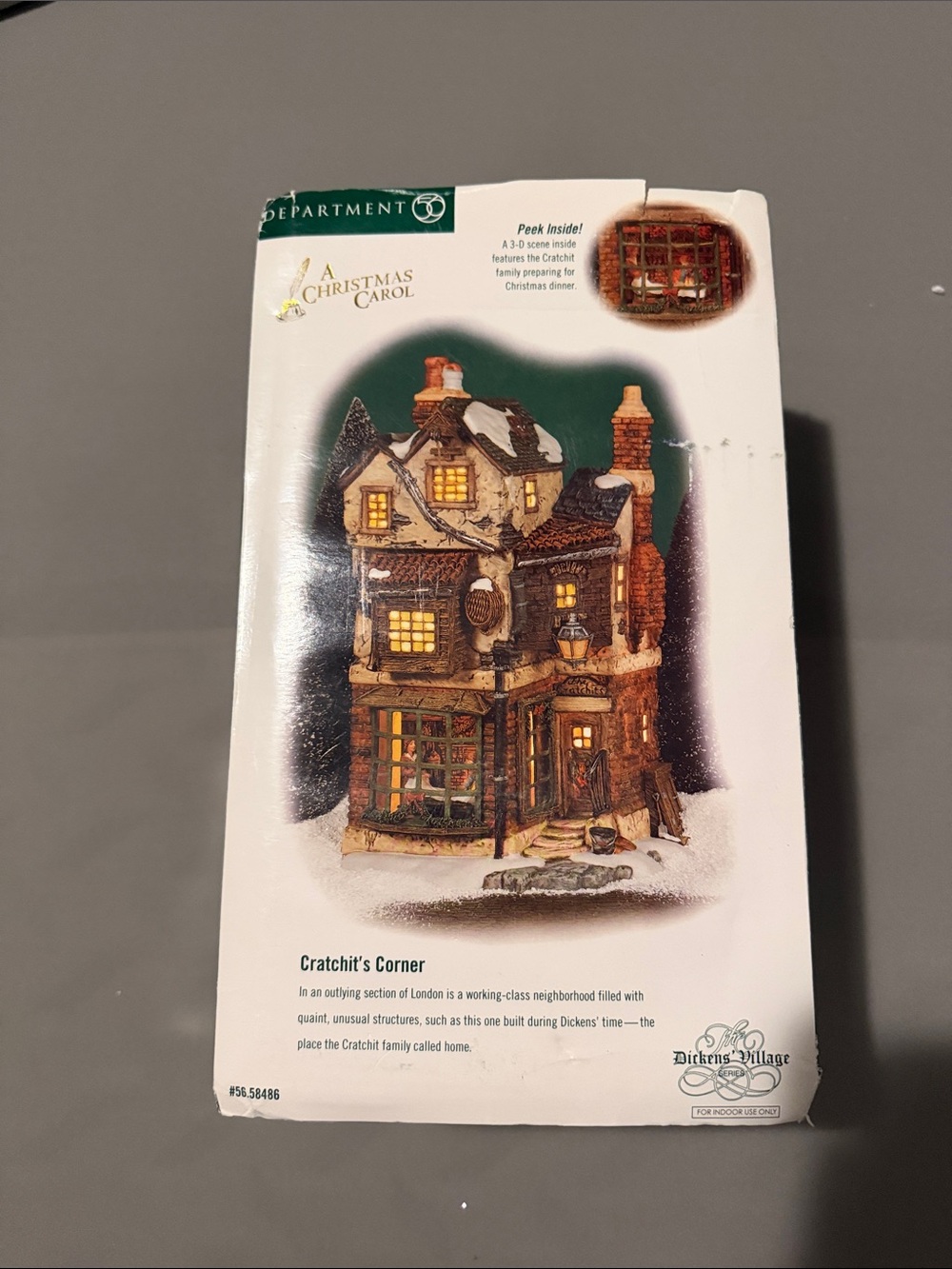 Department 56 Dickens' Village "Cratchit’s Corner" Decorative House - Brown